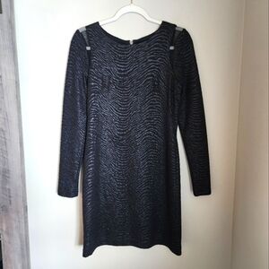 Betsey Johnson long sleeve black dress size 8